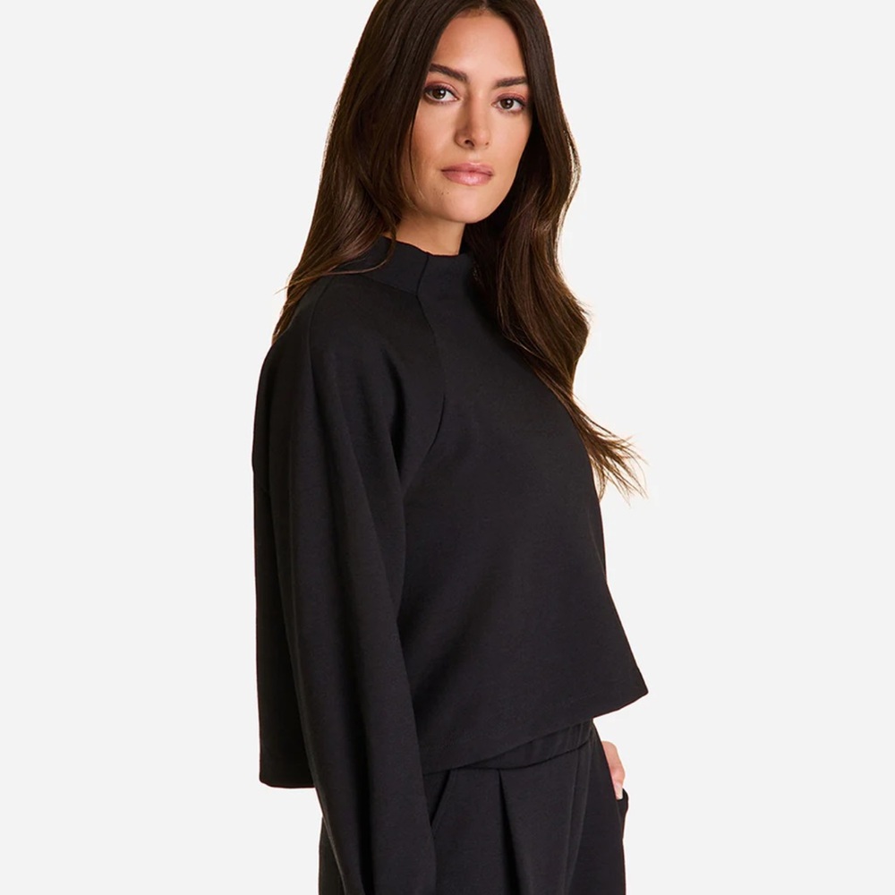 Alala Phoebe mock knit active athleisure top